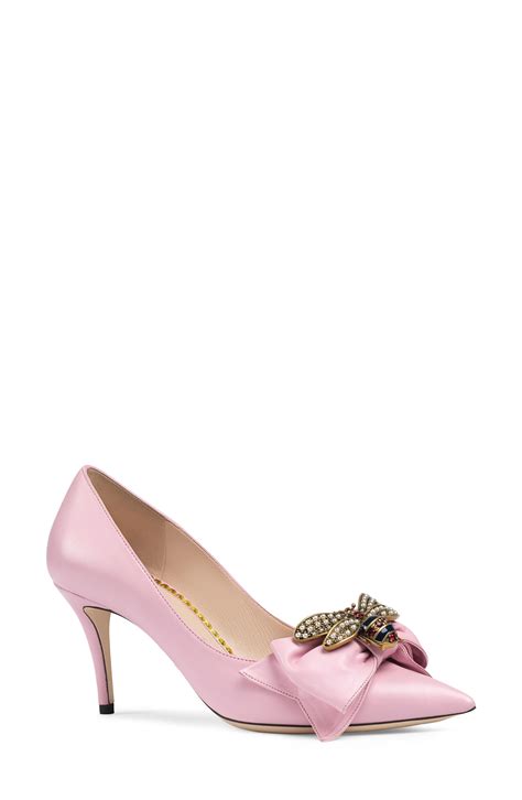 pink gucci heels with bow|gucci pumps nordstrom.